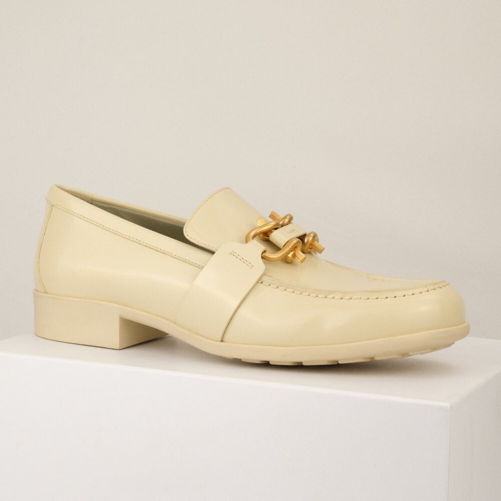 Bottega Veneta Madame Moccasin Loafers, Butter, EU 41